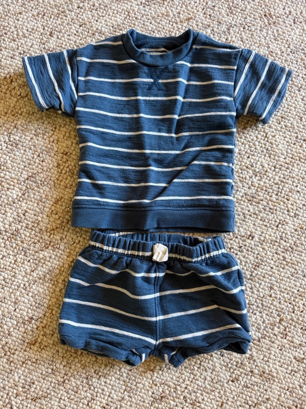 Little Planet Stripped Shorts Set